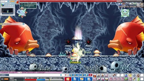 冒险岛2湖底怎么下去