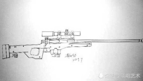 绝地求生awm怎么画